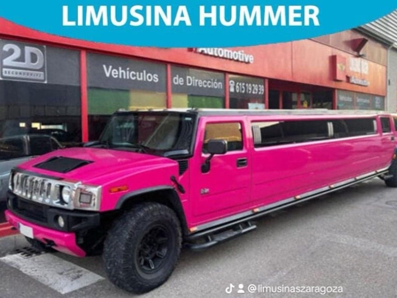 Limusina Hummer Rosa